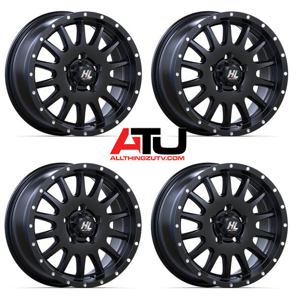 High Lifter by STI HL25 15" Wheels Gloss Black Polaris RZR Turbo R & Pro R Ranger 1500 Xpedition