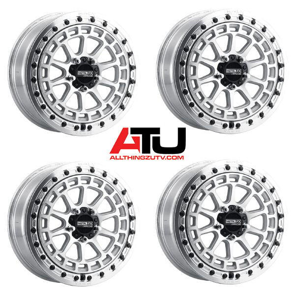 MetalFX Outlaw R Beadlock 17" Wheel Raw Polaris RZR Turbo R & Pro R Ranger 1500 Xpedition