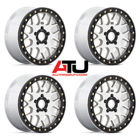 KMC Grenade Beadlock 15" Wheels Mh (+38mm) Polaris RZR Turbo R & Pro R Ranger 1500 Xpedition