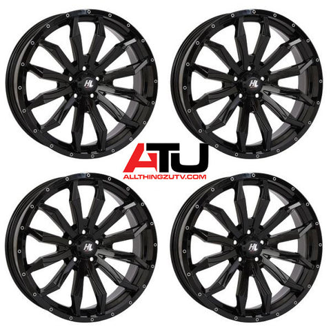 High Lifter by STI HL21 22" Wheels Black Polaris RZR Turbo R & Pro R Ranger 1500 Xpedition