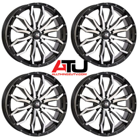 High Lifter by STI HL21 20" Wheels Machined Polaris RZR Turbo R & Pro R Ranger 1500 Xpedition