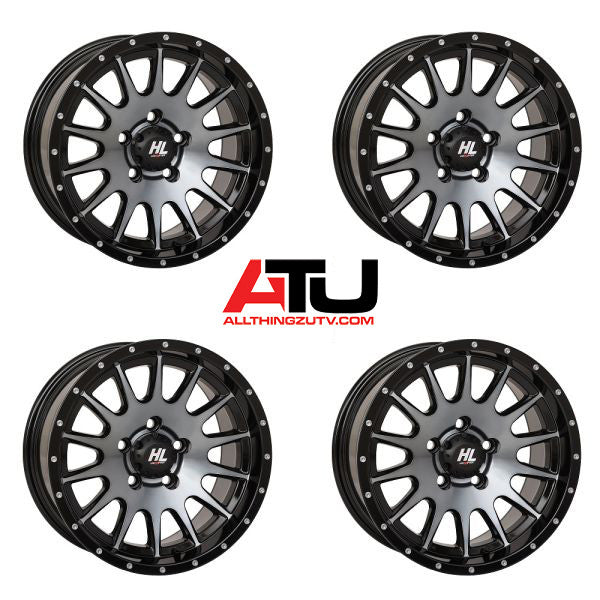 High Lifter by STI HL25 15" Wheels Gloss Dark Tint Polaris RZR Turbo R & Pro R Ranger 1500 Xpedition