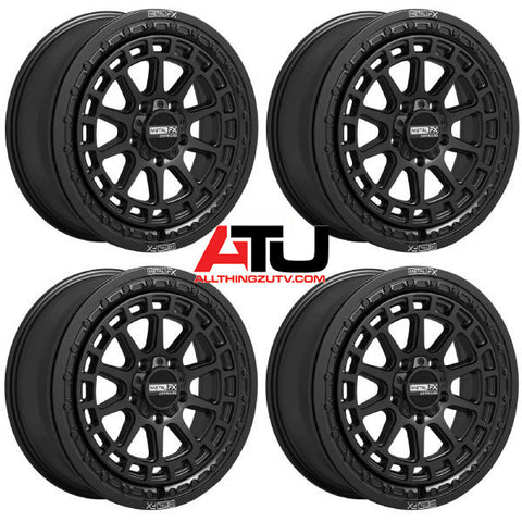 MetalFX Outlaw R Beadlock 17" Wheel Black Polaris RZR Turbo R & Pro R Ranger 1500 Xpedition