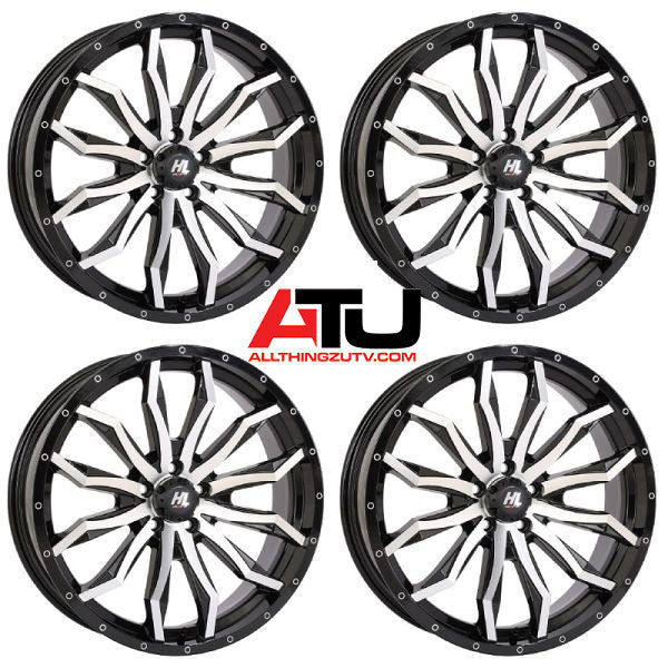 High Lifter by STI HL21 24" Wheels Machined Polaris RZR Turbo R & Pro R Ranger 1500 Xpedition