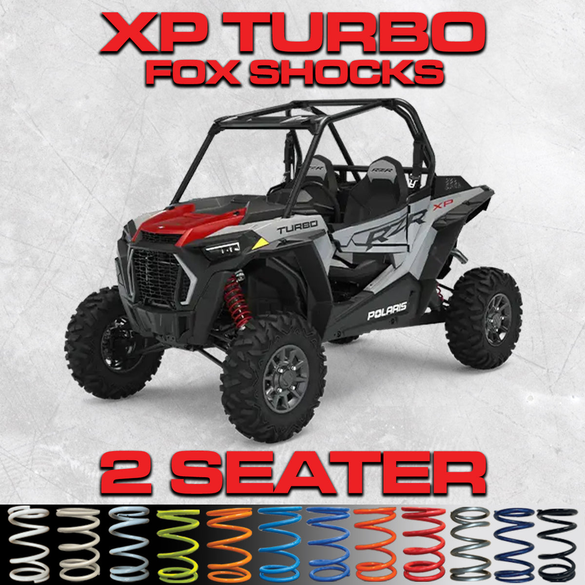 Polaris RZR XP Turbo 2 Seater Tender Spring Kit (Fox Shocks)