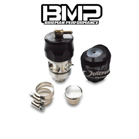 BMP 2016-UP RZR XP TURBO BILLET ALUMINUM ATMOSPHERIC DIVERTER VALVE (BLOW OFF VALVE)