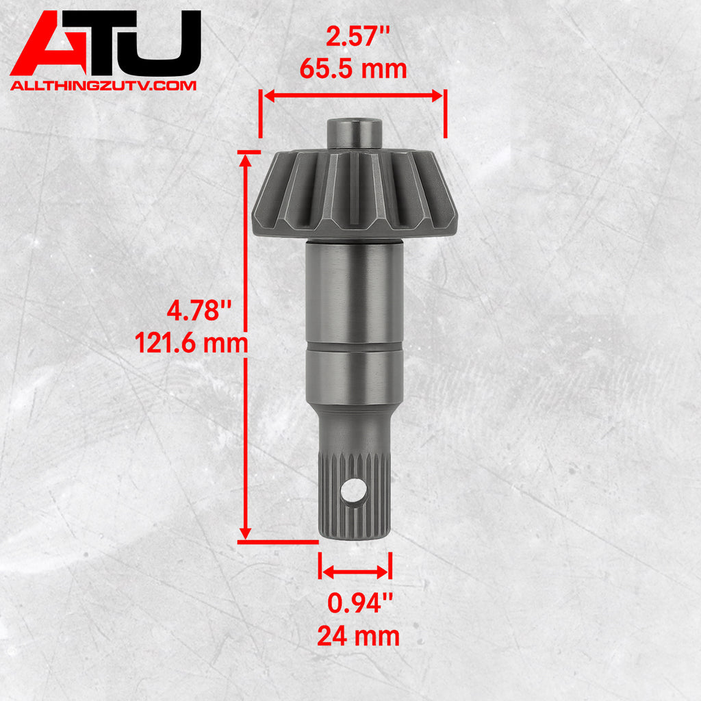 Polaris RZR Front Differential Ring & Pinion (Pinion Has Support Style)
