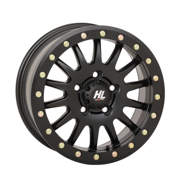 High Lifter by STI HL24 Beadlock 15" Wheels Matte Black Polaris RZR Turbo R & Pro R Ranger 1500 Xpedition