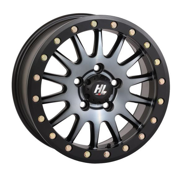 High Lifter by STI HL24 Beadlock 15" Wheels Matte Dark Tint Polaris RZR Turbo R & Pro R Ranger 1500 Xpedition