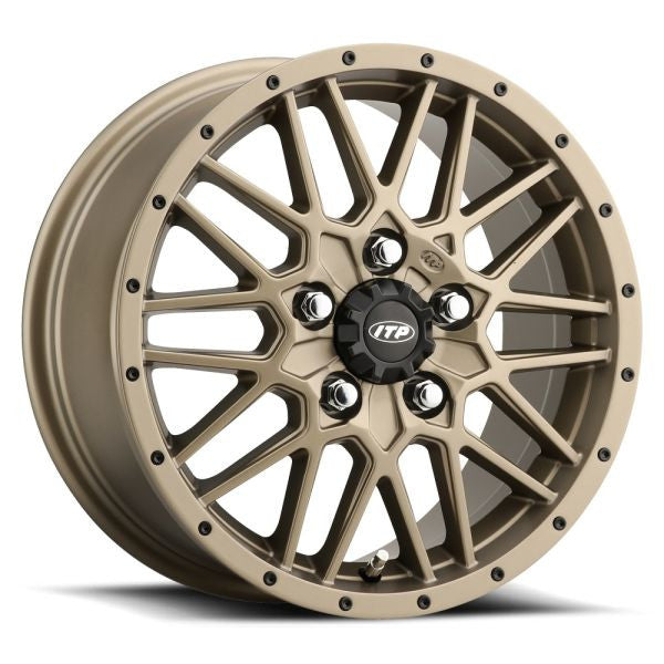 ITP Hurricane Wheels Bronze 15" Polaris RZR Turbo R & Pro R Ranger 1500 Xpedition ITP Tires & Wheels for ATVs, UTVs and Golf Carts
