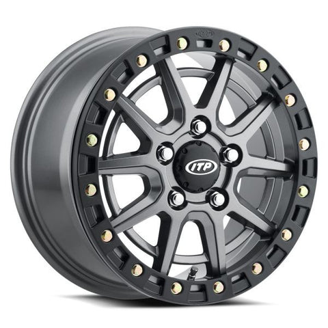  ITP SD10 Beadlock 15" Wheels Grey Polaris RZR Turbo R & Pro R Ranger 1500 Xpedition ITP Tires & Wheels for ATVs, UTVs and Golf Carts