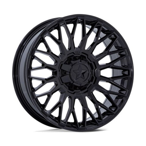 MSA Clubber 20" Wheels Gloss Black Polaris RZR Turbo R & Pro R Ranger 1500 Xpedition