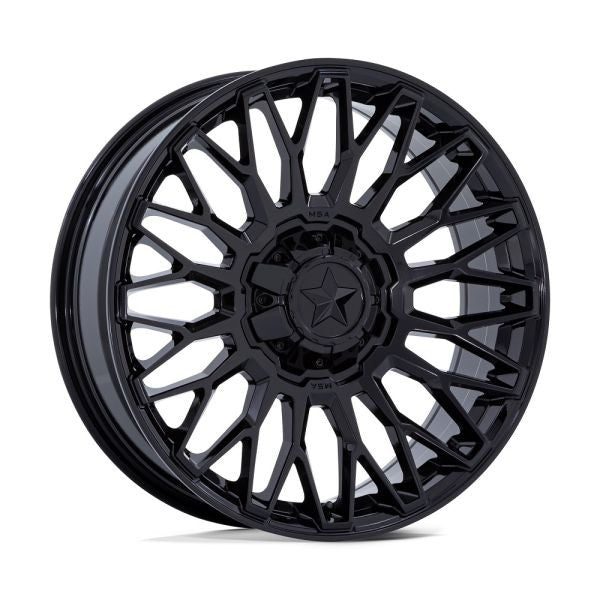 MSA Clubber 24" Wheels Gloss Black Polaris RZR Turbo R & Pro R Ranger 1500 Xpedition