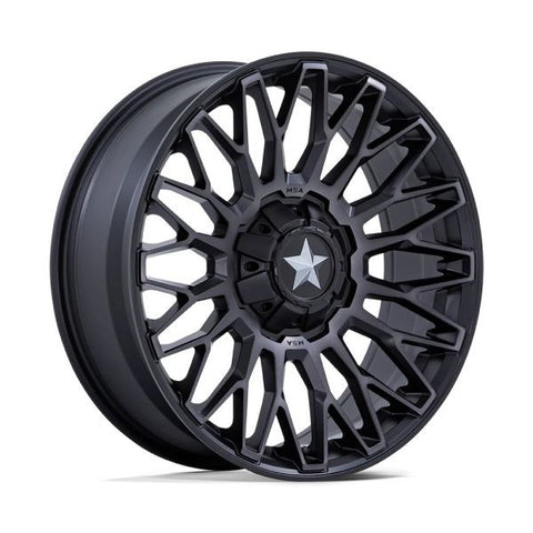 MSA Clubber 24" Wheels Matte Black DDT Polaris RZR Turbo R & Pro R Ranger 1500 Xpedition