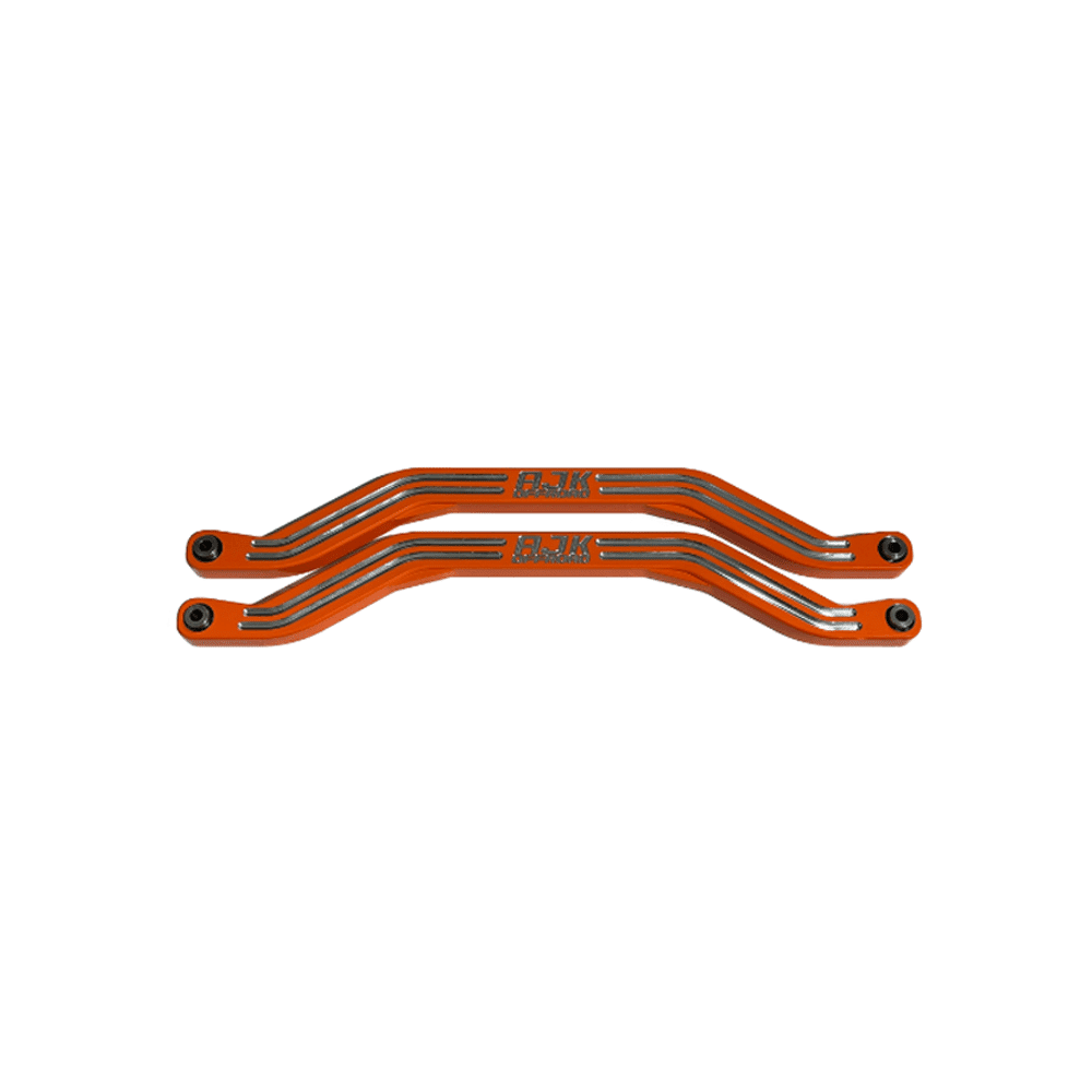 Polaris Pro R / Turbo R High Clearance Radius Rods by AJK Offroad Orange Lower Rods
