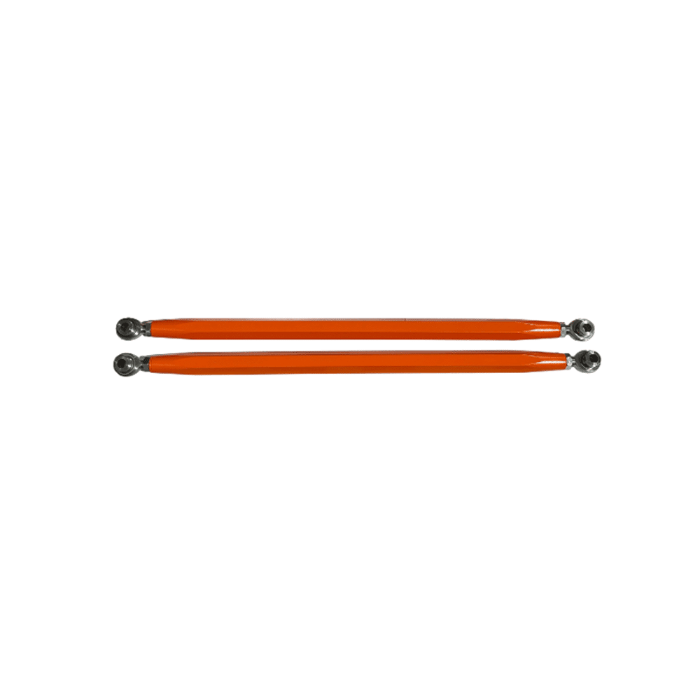 Polaris Pro R / Turbo R High Clearance Radius Rods by AJK Offroad Orange Upper Rods