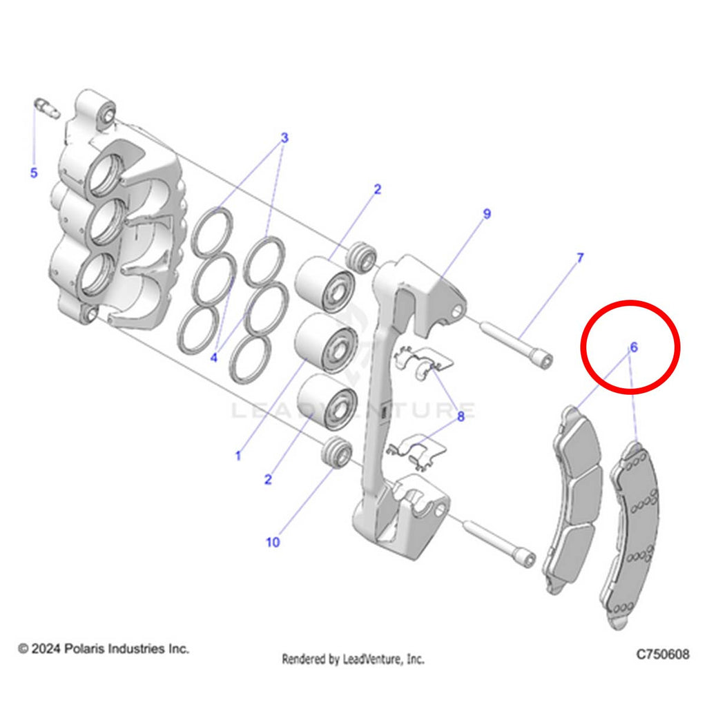 Polaris RZR Pro R 2&4 Seat Models OE Brake Pad Kits (2 Pair)