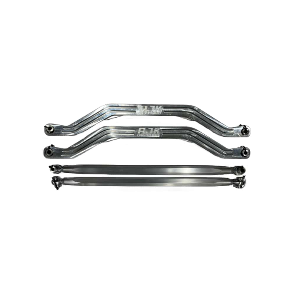 Polaris Pro R / Turbo R High Clearance Radius Rods by AJK Offroad in Aluminum Both Rods