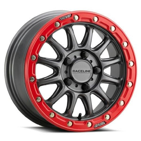 Raceline Alpha Bdlk 15" Wheels Gm 53mm/25mm Polaris RZR Turbo R & Pro R Ranger 1500 Xpedition