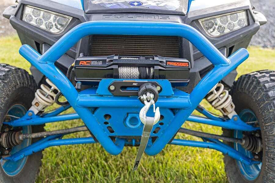 Rough Country 6500-LB UTV Synthetic Rope Winch With Remote 