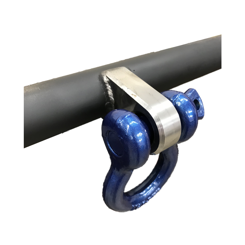 Weld on D-Ring Shackle Clevis Tab Mount 1 3/4 Tubing Mount