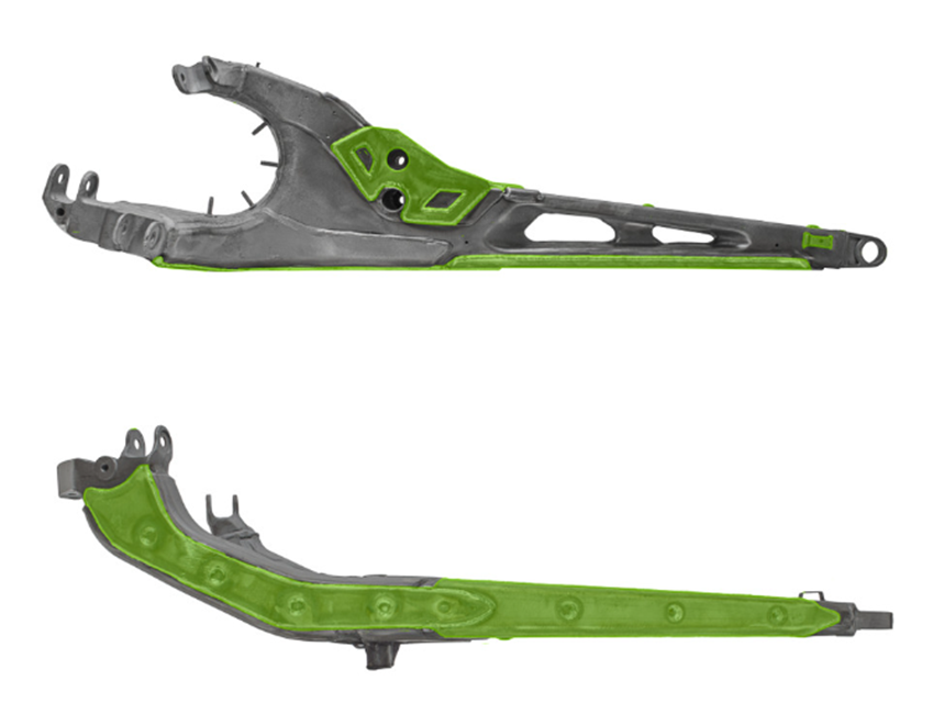 Can-Am Maverick R - Trailing Arm Weld-In Gusset Kit