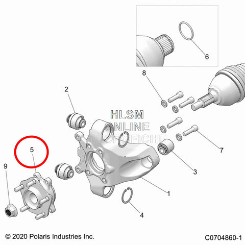 Polaris XPEDITION Rear Wheel Bearing 
